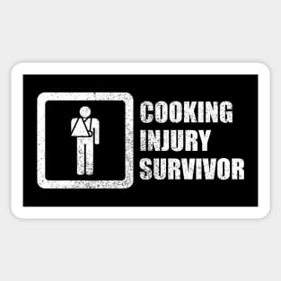 Cooking Injury Survivor Sticker